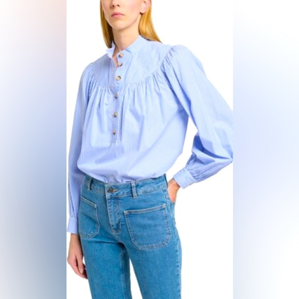 Pamina Blouse in Bleu